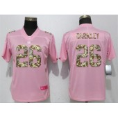 New York Giants #26 Saquon Barkley Pink Camo Fashion Limited Nike NFL Men Jersey