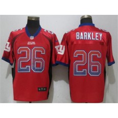New York Giants #26 Saquon Barkley Red Drift Fashion Elite Nike NFL Men Jersey