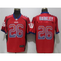 New York Giants #26 Saquon Barkley Red Drift Fashion Elite Nike NFL Men Jersey