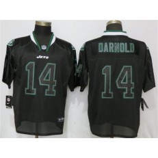 New York Jets 14 Darnold Lights Out Black Elite Nike NFL Men Jersey