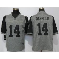 New York Jets 14 Sam Darnold Gray Vapor Untouchable Limited Nike NFL Men Jersey