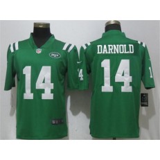 New York Jets 14 Sam Darnold Green Color Rush Limited Nike NFL Men Jersey