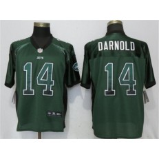 New York Jets 14 Sam Darnold Green Drift Fashion Elite Nike NFL Men Jersey