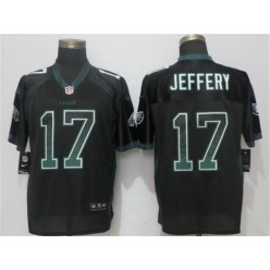 Philadelphia Eagles #17 Alshon Jeffery Black Drift Fashion Elite Nike NFL Men Jersey