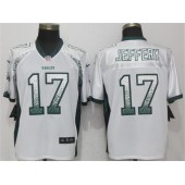 Philadelphia Eagles #17 Alshon Jeffery White Drift Fashion Elite Nike NFL Men Jersey