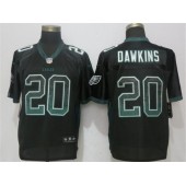 Philadelphia Eagles #20 Brian Dawkins Black Drift Fashion Elite Nike NFL Men Jersey