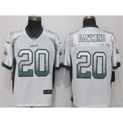 Philadelphia Eagles #20 Brian Dawklns White Drift Fashion Elite Nike NFL Men Jersey