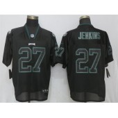 Philadelphia Eagles #27 Malcolm Jenkins Black Lights Out Elite Nike NFL Men Jersey
