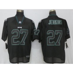 Philadelphia Eagles #27 Malcolm Jenkins Black Lights Out Elite Nike NFL Men Jersey