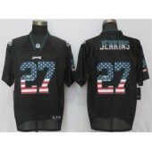 Philadelphia Eagles #27 Malcolm Jenkins Black USA Flag Elite Nike NFL Men Jersey
