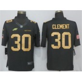 Philadelphia Eagles #30 Corey Clement Anthracite Gold Salute To Service Limited Nike NFL Men Jersey