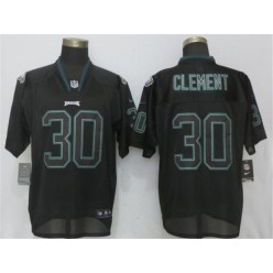 Philadelphia Eagles #30 Corey Clement Black Lights Out Elite Nike NFL Men Jersey