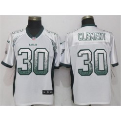 Philadelphia Eagles #30 Corey Clement White Drift Fashion Elite Nike NFL Men Jersey