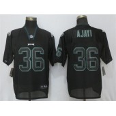 Philadelphia Eagles #36 Jay Ajayi Black Lights Out Elite Nike NFL Men Jersey