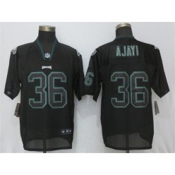 Philadelphia Eagles #36 Jay Ajayi Black Lights Out Elite Nike NFL Men Jersey