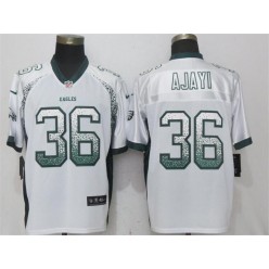 Philadelphia Eagles #36 Jay Ajayi White Drift Fashion Elite Nike NFL Men Jersey