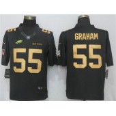 Philadelphia Eagles #55 Brandon Graham Anthracite Gold Salute To Service Limited Nike NFL Men Jersey