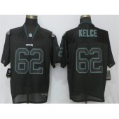 Philadelphia Eagles #62 Jason Kelce Black Lights Out Elite Nike NFL Men Jersey