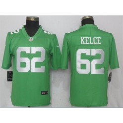 Philadelphia Eagles #62 Jason Kelce Green 2017 Vapor Untouchable Player Limited Nike NFL Men Jersey