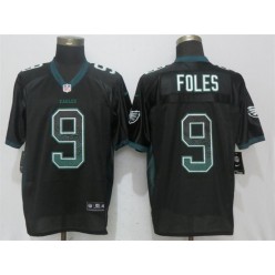 Philadelphia Eagles #9 Nick Foles Black Drift Fashion Elite Nike NFL Men Jersey