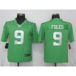 Philadelphia Eagles #9 Nick Foles Green 2017 Vapor Untouchable Player Limited Nike NFL Men Jersey