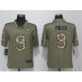 Philadelphia Eagles #9 Nick Foles Olive Camo Salute To Service Limited Nike NFL Men Jersey