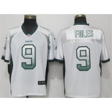 Philadelphia Eagles #9 Nick Foles White Drift Fashion Elite Nike NFL Men Jersey