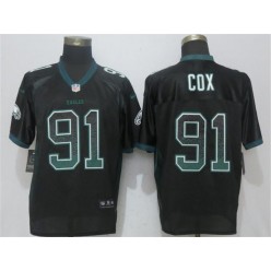 Philadelphia Eagles #91 Fletcher Cox Black Drift Fashion Elite Nike NFL Men Jersey