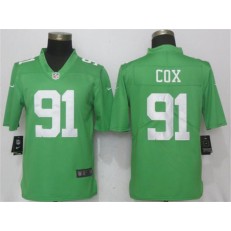 Philadelphia Eagles #91 Fletcher Cox Green 2017 Vapor Untouchable Player Limited Nike NFL Men Jersey