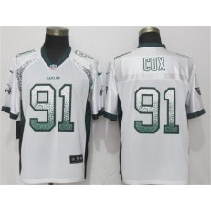 Philadelphia Eagles #91 Fletcher Cox White Drift Fashion Elite Nike NFL Men Jersey