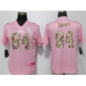 Pittsburgh Steelers #84 Antonio Brown Pink Camo Fashion Limited Nike NFL Men Jersey