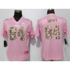 Pittsburgh Steelers #84 Antonio Brown Pink Camo Fashion Limited Nike NFL Men Jersey