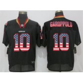 San Francisco 49ers #10 Jimmy Garoppolo Black USA Flag Fashion Elite Nike NFL Men Jersey