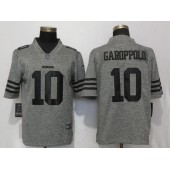 San Francisco 49ers #10 Jimmy Garoppolo Gray Vapor Untouchable Limited Nike NFL Men Jersey