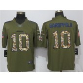 San Francisco 49ers #10 Jimmy Garoppolo Green Salute To Service Limited Nike NFL Men Jersey