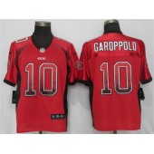 San Francisco 49ers #10 Jimmy Garoppolo Red Drift Fashion Elite Nike NFL Men Jersey