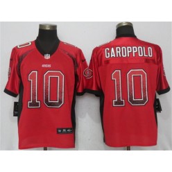 San Francisco 49ers #10 Jimmy Garoppolo Red Drift Fashion Elite Nike NFL Men Jersey