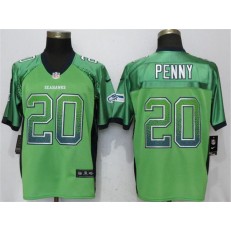Seattle Seahawks #20 Rashaad Penny Green Drift Fashion Elite Nike NFL Men Jersey