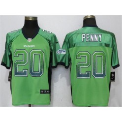 Seattle Seahawks #20 Rashaad Penny Green Drift Fashion Elite Nike NFL Men Jersey