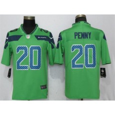 Seattle Seahawks #20 Rashaad Penny Green Vapor Untouchable Limited Nike NFL Men Jersey