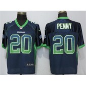 Seattle Seahawks #20 Rashaad Penny Navy Drift Fashion Elite Nike NFL Men Jersey