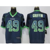 Seattle Seahawks #49 Shaquill Griffin Navy Drift Fashion Elite Nike NFL Men Jersey