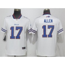 Women Nike Buffalo Bills #17 Josh Allen White Vapor Untouchable Limited NFL Jersey