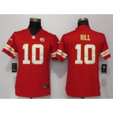 Women Nike Kansas City Chiefs #10 Tyreek Hill Red Vapor Untouchable Limited NFL Jersey