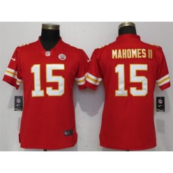 Women Nike Kansas City Chiefs #15 Patrick Mahomes II Red Vapor Untouchable Limited NFL Jersey