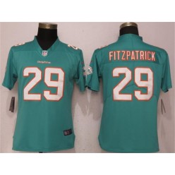 Women Nike Miami Dolphins #29 Minkah Fitzpatrick Aqua Vapor Untouchable Limited NFL Jersey