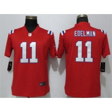 Women Nike New England Patriots #11 Julian Edelman Red Vapor Untouchable Limited NFL Jersey