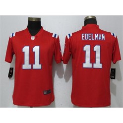 Women Nike New England Patriots #11 Julian Edelman Red Vapor Untouchable Limited NFL Jersey