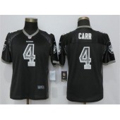 Women Nike Oakland Raiders #4 Derek Carr Black Drift Fashion NFL Jersey
