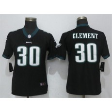 Women Nike Philadelphia Eagles #30 Corey Clement Black Vapor Untouchable Player Limited NFL Jersey